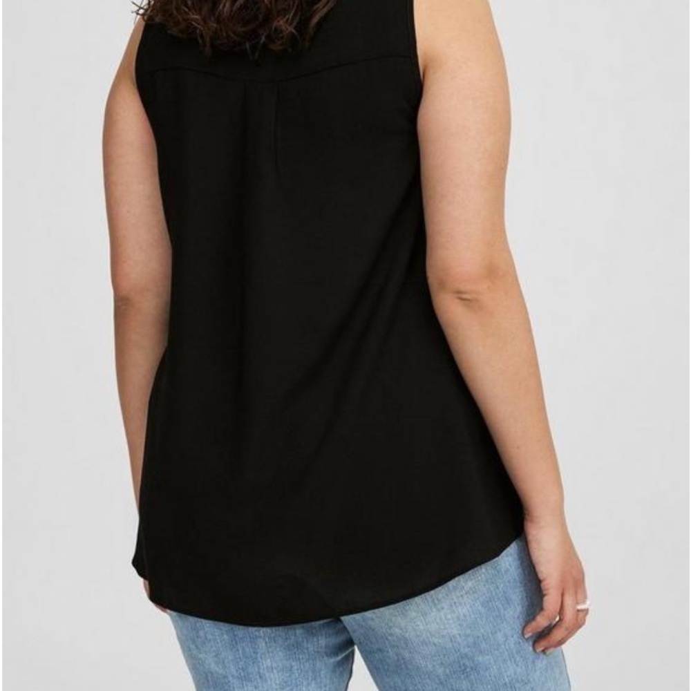 Hi-Low Challis Tank Top - Picture 4 of 4